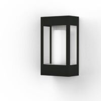Applique extérieure en fonte d'aluminium – Abat-jour polycarbonate amovible – Garantie anti-corrosion 25 ans – Éclairage moderne pour terrasses - BRICK2