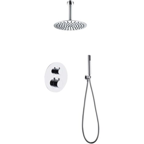 IMEX GTT039 TÍVOLI Conjunto Ducha Termostático Empotrado Cromo - ref: GTT039