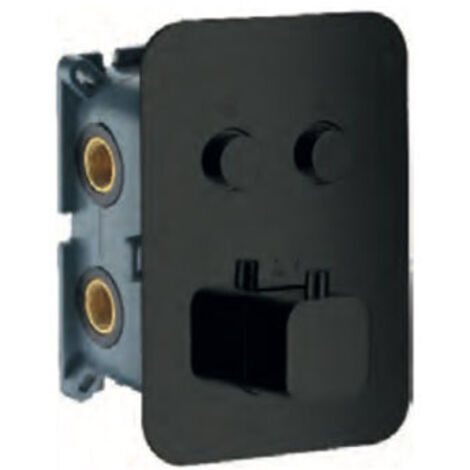 IMEX CTP02V/NG Empotrado Termostático 2 Vías Negro Mate - ref: CTP02V/NG
