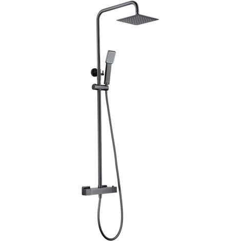 IMEX BTAR025/BGM ART Conjunto Ducha Termostático Black Gun Metal - ref: BTAR025/BGM