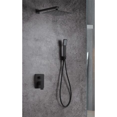 Conjunto ducha monomando IMEX GPE006/NG Dublín empotrado negro ma 