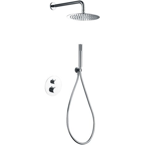 IMEX GTG053 GÉNOVA Conjunto Ducha Termostático Empotrado Cromo - ref: GTG053
