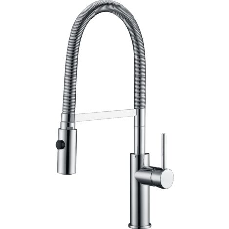 Grifo de cocina monomadno vertical con caño muy alto acabado cromado Torino de Imex (1/4)