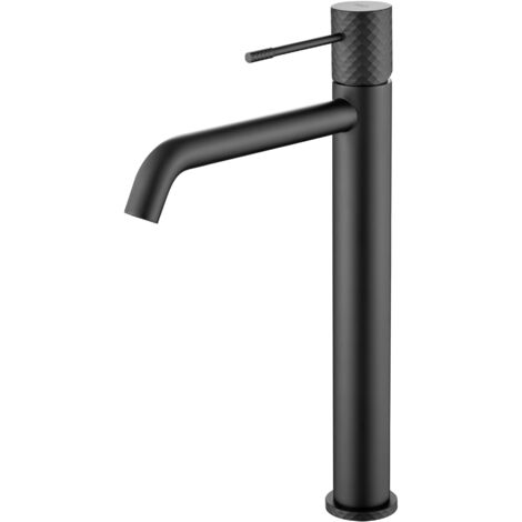 IMEX BDG053-3NG GÉNOVA Monomando Lavabo Alto Negro Mate - ref: BDG053-3NG