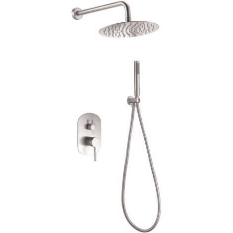 Conjunto ducha monomando empotrado Moscú (acero S. IMEX GPK034