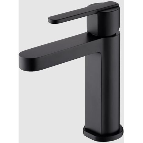 Monomando lavabo IMEX BDR002-1 Roma negro mate 
