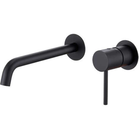 IMEX GLM039/NG MONZA Grifo Monomando Lavabo Empotrado Negro Mate - ref: GLM039/NG