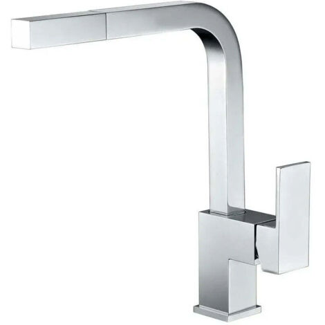 Grifo de cocina monomando de caño alto con manguera con teleducha Constanza de Imex