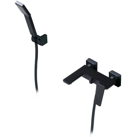 Monomando kit baño/ducha Fiyi negro mate IMEX BDF016-4NG