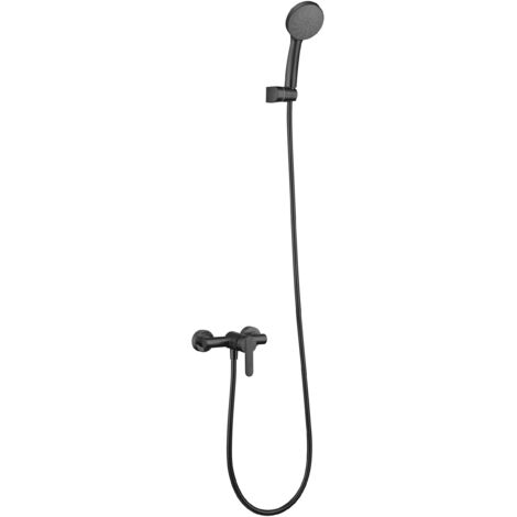 IMEX BDR001-5NG ROMA Kit Ducha Monomando Negro Mate - ref: BDR001-5NG
