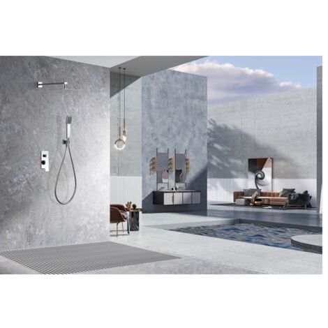 IMEX GPP048 PISA Conjunto Ducha Monomando Empotrado Cromo - ref: GPP048