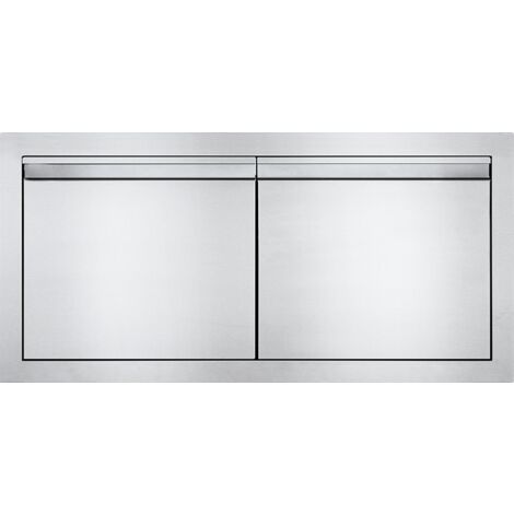 Double porte XXL encastrable pour cuisine extérieure - 100,5 x 50cm