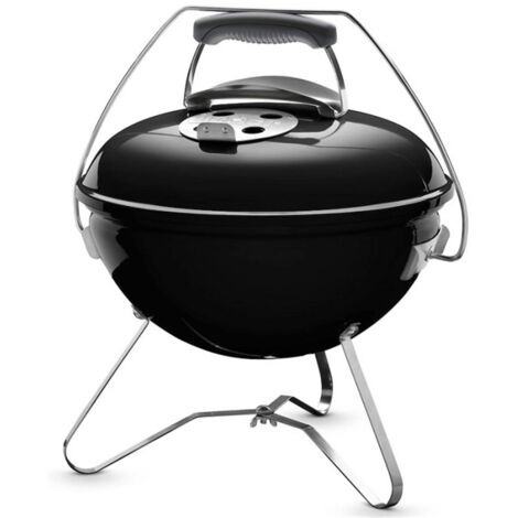 Weber – Barbecue à charbon Smokey Joe Premium 37 cm – Grille en acier pour cuisson homogène – Clapet de ventilation pour température maîtrisée