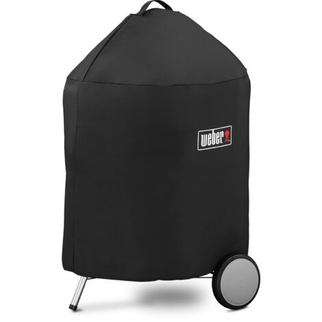 Weber – Housse de barbecue 57 cm – Protection robuste en polyester noir – Compatible avec Original Kettle et Master Touch – Système de cordon de serrage
