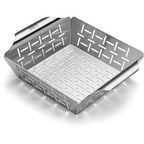 WEBER GEMÜSEKORB, ACIER AFFINÉ , 6481 - SCHNEIDEN OU WÜRFELN SIE VOTRE GEMÜSE IN DEN KORB ET STELLEN IHN Á HAUPTGANG Á DEN GRILL (1/5)