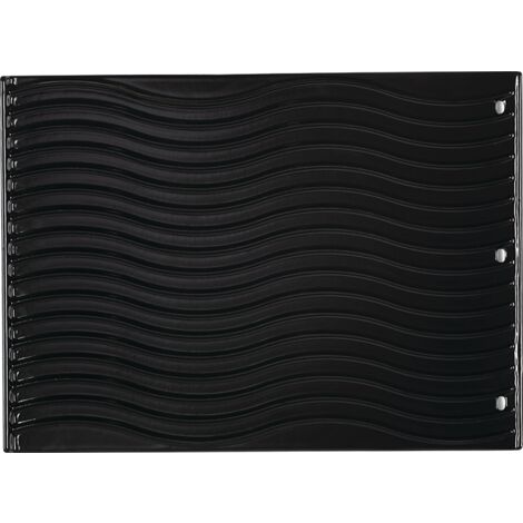 Plancha en fonte émaillée noire 33x45 cm – Surface réversible lisse/rainurée – 3 trous d'évacuation pour graisse – Compatible barbecues Napoleon (1/7)