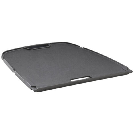 Napoleon – Plancha barbecue réversible en fonte antiadhésive – Pour modèles TravelQ 285 – Poignée de transport – Écoulement des graisses