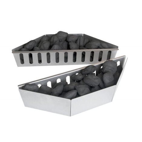 Paniers à charbon pour barbecue Kettle 38 x 11 cm - Lot de 2