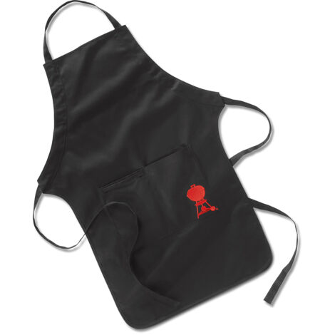 Weber – Tablier ajustable noir en coton pour barbecue – Poches intégrées pour ustensiles – Lavable en machine – Confort optimal (1/10)