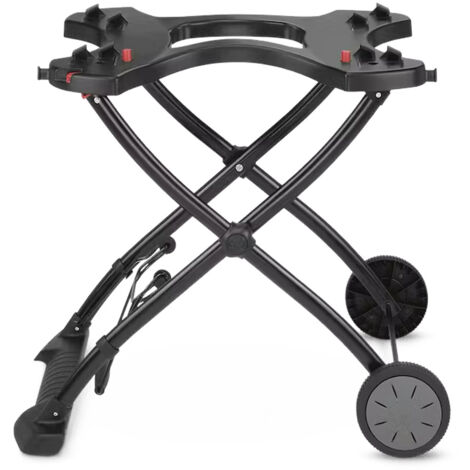 Weber – Chariot pliable pour barbecue – Structure stable avec roues – Hauteur de travail optimisée – Montage rapide et sécurisé