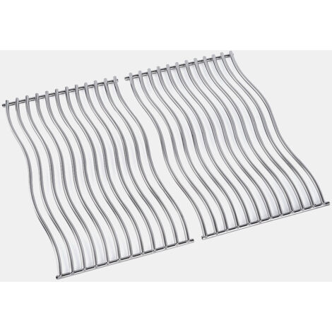 Napoleon – Set de 2 grilles en inox pour barbecue Rogue 365 – Forme Wave pour répartition uniforme de la chaleur – Nettoyage facile