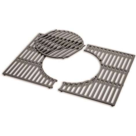 Weber – Grille GBS en fonte d'acier émaillée pour barbecue Genesis 300 – Centre amovible pour accessoires compatibles – Flexibilité d'utilisation
