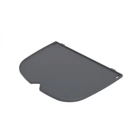 Demi plancha en fonte émaillée pour barbecue gaz – Surface antiadhésive – Compatible Weber Q 1100N et Q 1200N – Dimensions 25,5 x 21,5 cm - 1000N