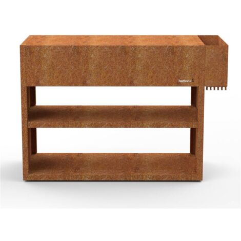 Plan de travail pour brasero Nestor Buddy - Acier corten