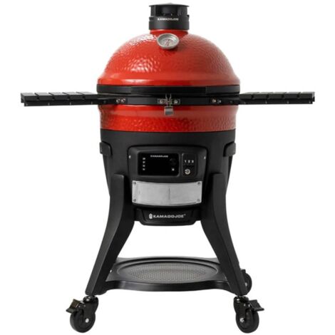Barbecue kamado connecté 46 cm – Système Divide & Conquer – Pilotage à distance via Wifi – Grilles en acier inoxydable – Kamado Joe