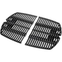 Grilles en fonte émaillée pour barbecue Weber Q200/Q2000 – Répartition homogène de la chaleur – Facile à nettoyer – Compatible plancha