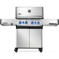 Napoleon – Barbecue à gaz Prestige 500 – 6 brûleurs inox 25,7 kW – Brûleur Sizzle Zone 4 kW – Brûleur arrière 5,7 kW – Surface 71 x 46 cm