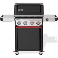 Weber – Barbecue à gaz 4 brûleurs – Surface de cuisson 61 x 45 cm – Cuve en fonte d'aluminium – Thermomètre digital intégré - EP-425
