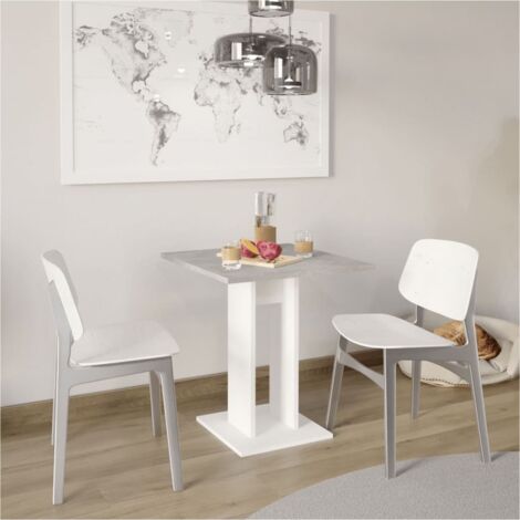 Furniture Limited - Table de salle à manger 70 cm Gris béton et
