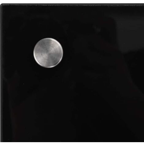 Furniture Limited - Dosseret de cuisine Noir 70x60 cm Verre