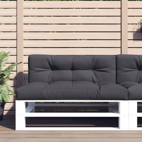 Furniture Limited - Coussin de palette anthracite 120x40x12 cm