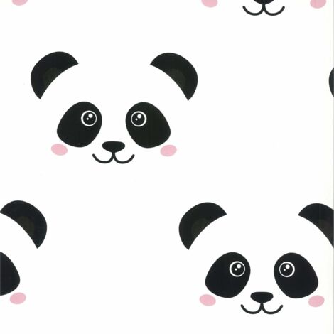 Furniture Limited - Papier peint Fabulous World Panda Blanc