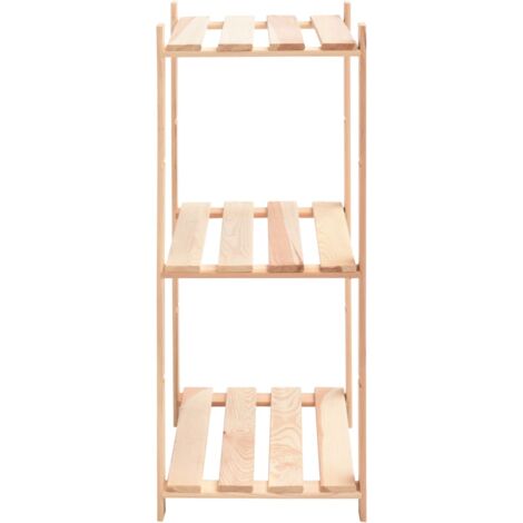 Furniture Limited - Étagère de stockage 3 niveaux 60x38x90 cm Pin