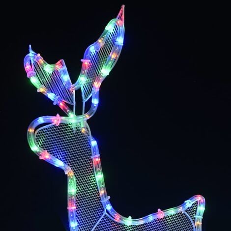 Furniture Limited - Cordon lumineux de Noël Renne et traîneau