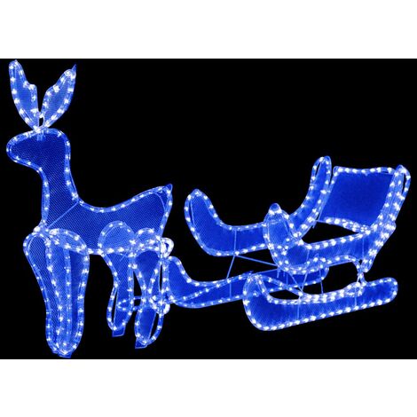 Furniture Limited - Cordon lumineux de Noël Renne et traîneau