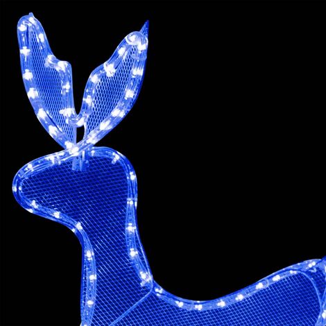Furniture Limited - Cordon lumineux de Noël Renne et traîneau