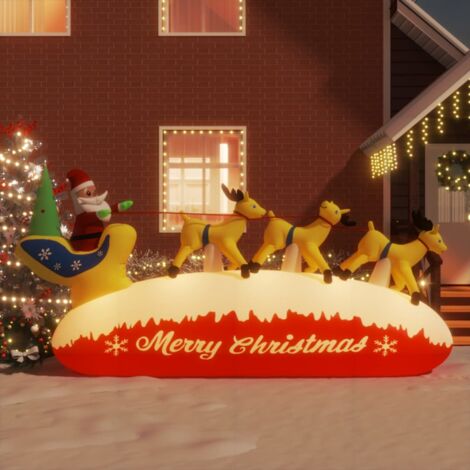 Furniture Limited - Décoration gonflable de Père Noël et renne à