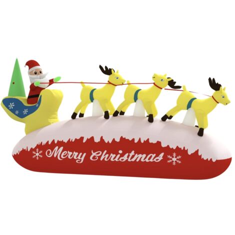 Furniture Limited - Décoration gonflable de Père Noël et renne à