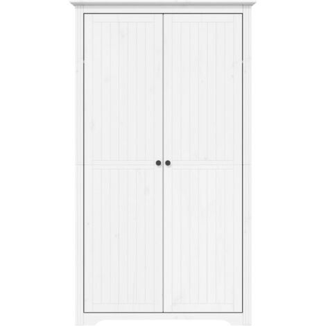 Furniture Limited - Garde-robe BODO blanc 99x53,5x173 cm bois