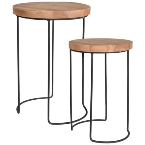 Furniture Limited Ensemble De Tables D Appoint Pcs Teck