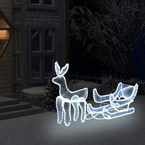 Furniture Limited - Cordon lumineux de Noël Renne et traîneau