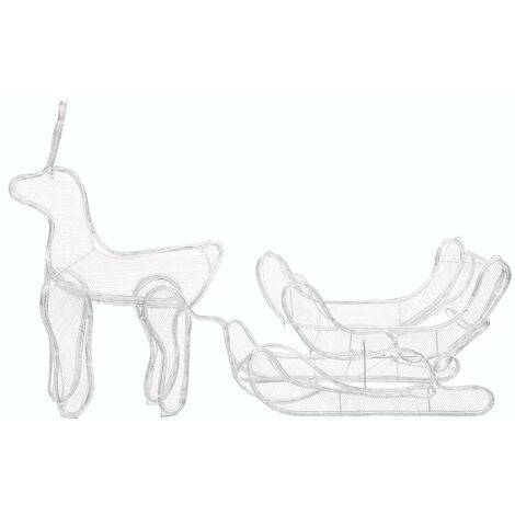 Furniture Limited - Cordon lumineux de Noël Renne et traîneau