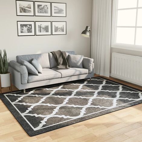 Maison du Monde Tapis lavable noir et blanc 160x230 cm