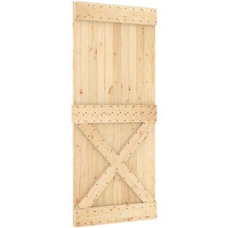 Porte NARVIK 85x210 cm bois massif de pin - Leroy Merlin