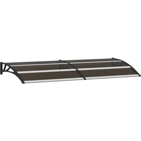 Furniture Limited - Auvent de porte Noir 200x75 cm PC