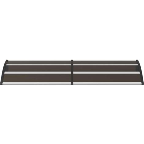 Furniture Limited - Auvent de porte Noir 200x75 cm PC